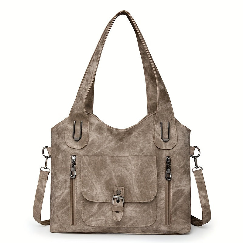 Damen Geräumige Schultertasche | Mehrere Fächer