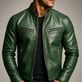 Herren Jacke Motorrad Winter Reissverschluss | Stehkragen