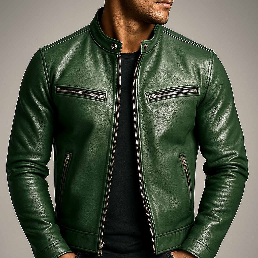 Herren Jacke Motorrad Winter Reissverschluss | Stehkragen