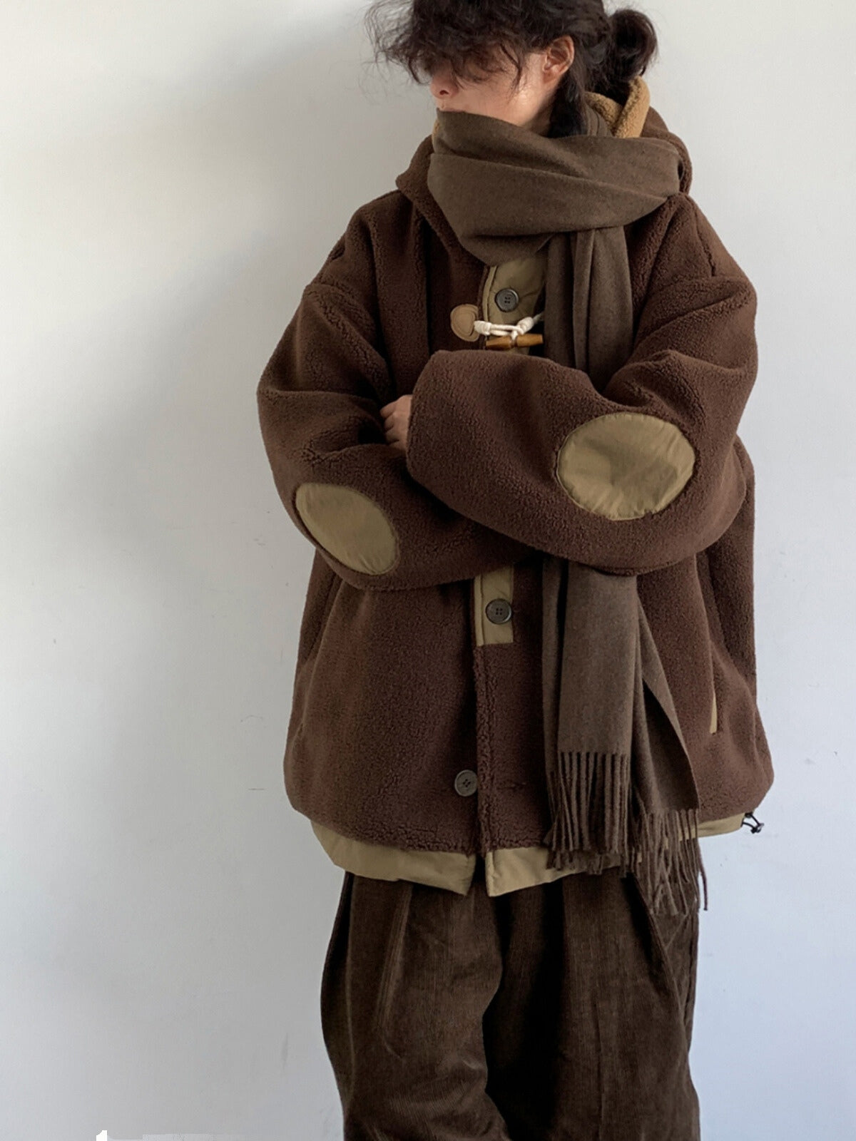 Damen Jacke Teddy Winter Mit Kapuze | Vintage