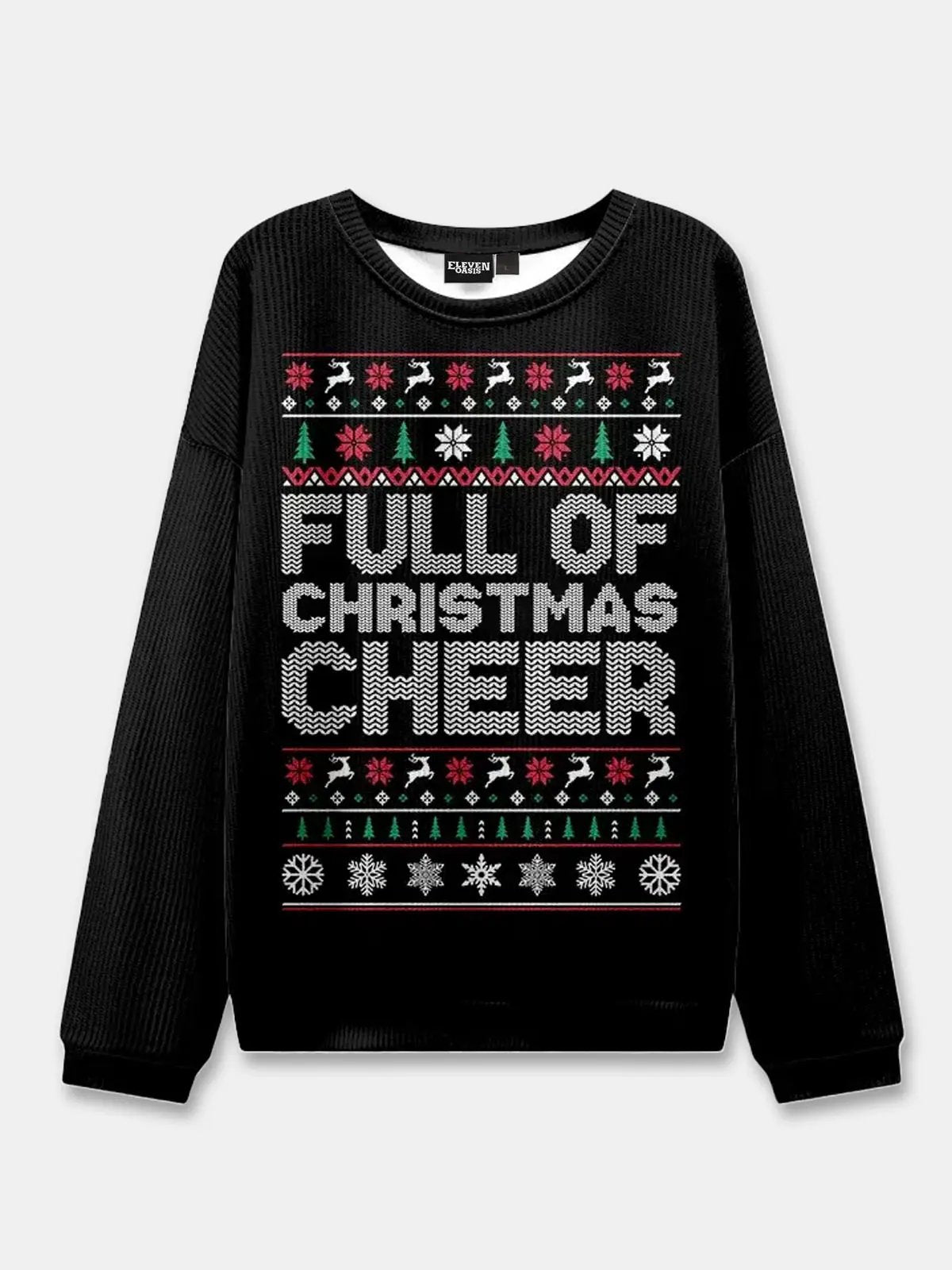 Damen Pullover Weihnachts Strick Winter | Gerippter
