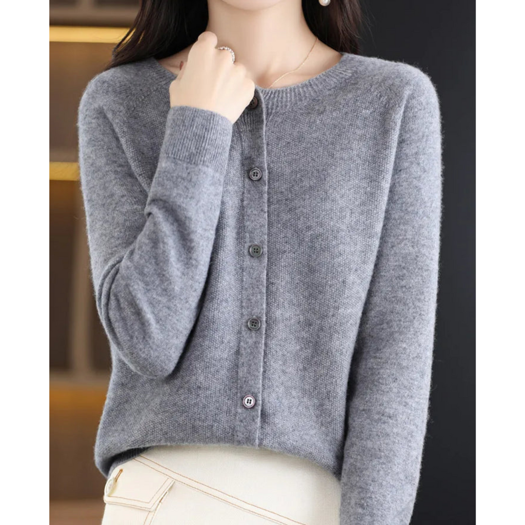 Damen Strickjacke Winter Strick Zuknöpfen | Langarm