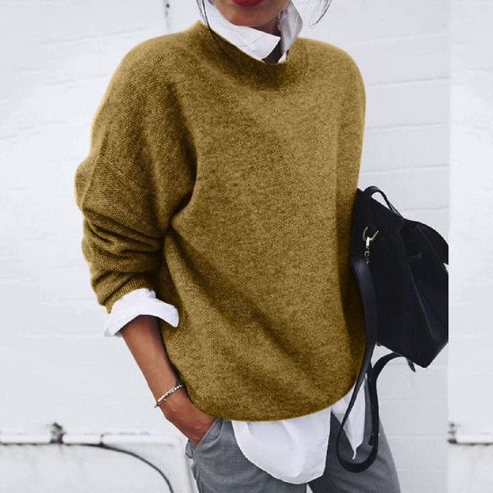 Damen Pullover Oversize Strick Gerippter | Winter