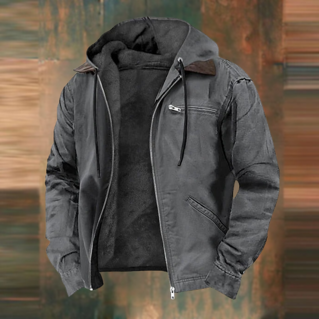 Herren Jacke Winter Mit Kapuze | Reissverschluss