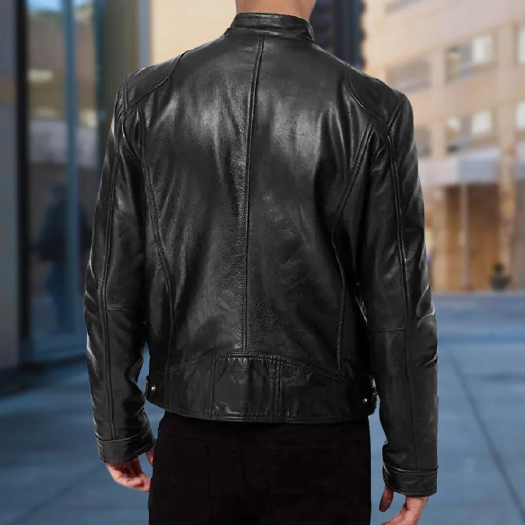 Herren Jacke Motorrad Winter Mit Stehkragen | Reissverschluss