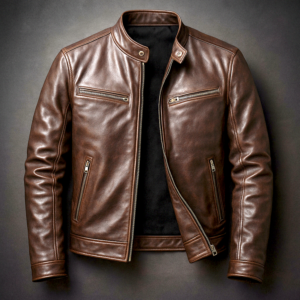 Herren Jacke Motorrad Winter Reissverschluss | Stehkragen