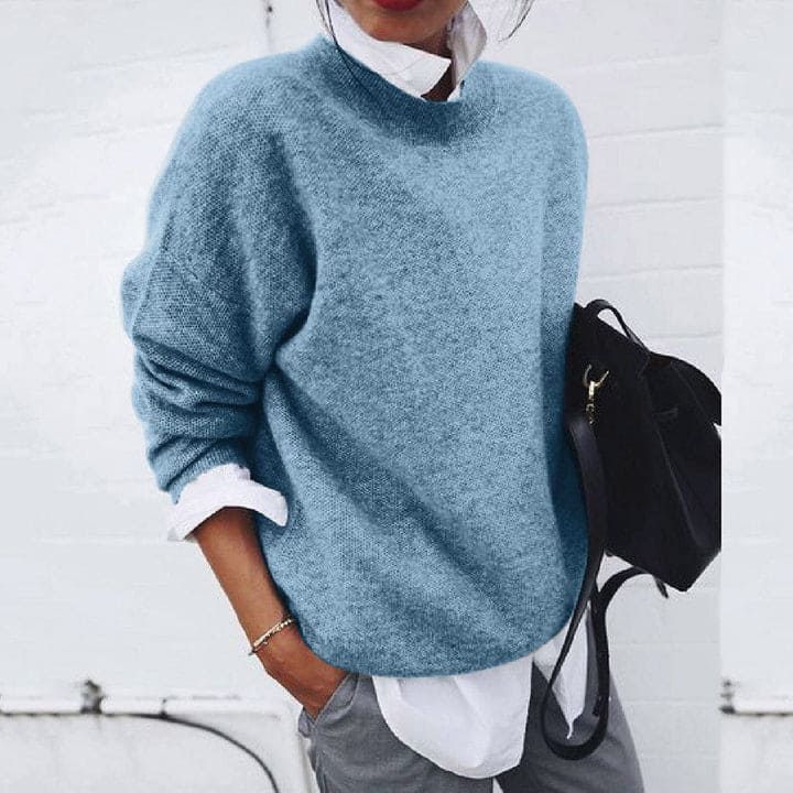 Damen Pullover Oversize Strick Gerippter | Winter