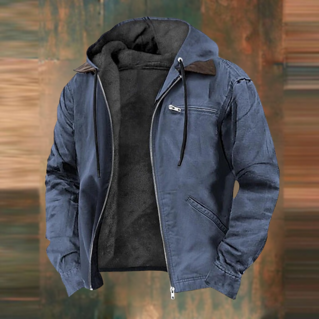 Herren Jacke Winter Mit Kapuze | Reissverschluss