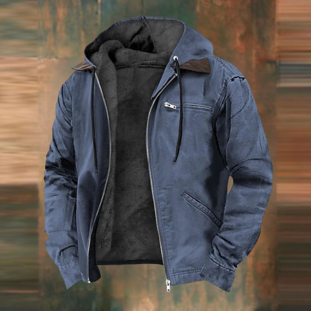 Herren Jacke Winter Mit Kapuze | Reissverschluss