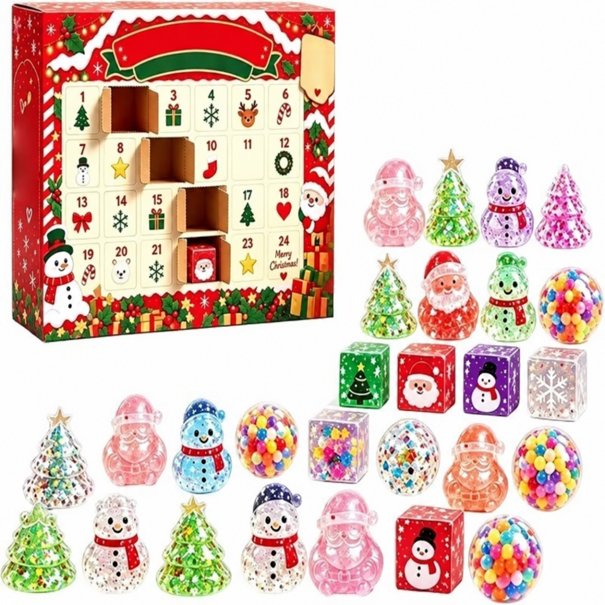 Mochi Squishy Spielzeug Adventskalender | Weihnachten