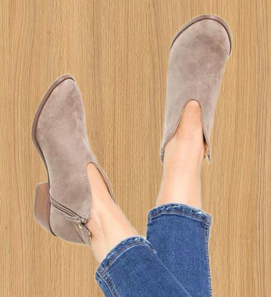 Damen Stiefeletten Absatz Mit Reissverschluss | Spitze