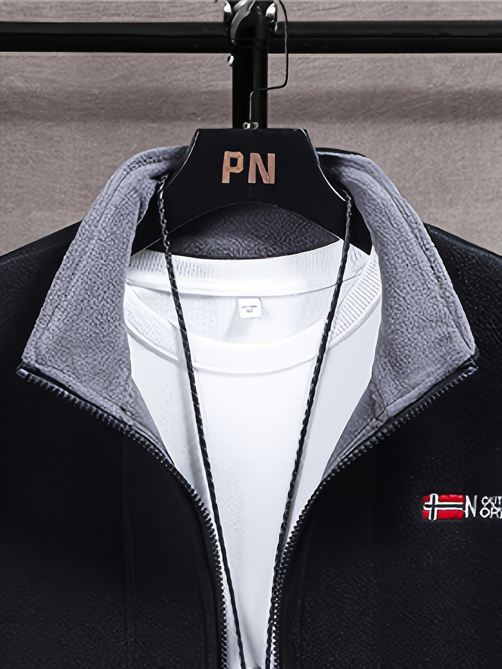 Herren Jacke Warm Stehkragen Reissverschluss | Winter