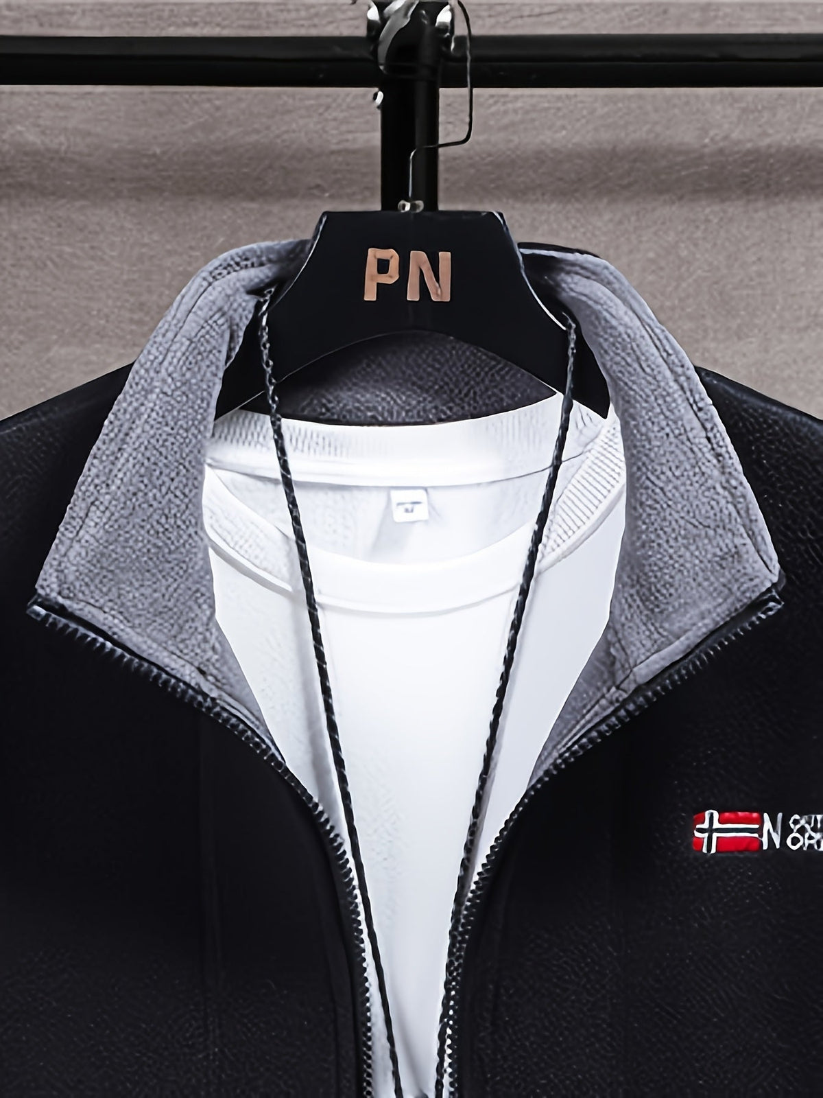 Herren Jacke Warm Stehkragen Reissverschluss | Winter