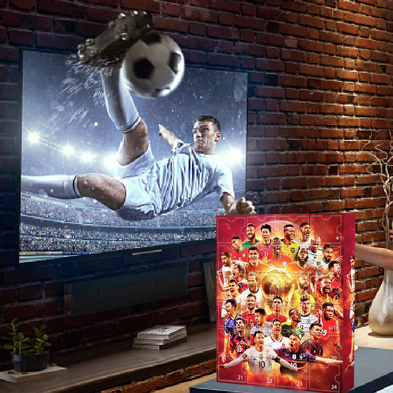 Fussball Adventskalender Mit Figuren Und Zubehör | Weihnachten