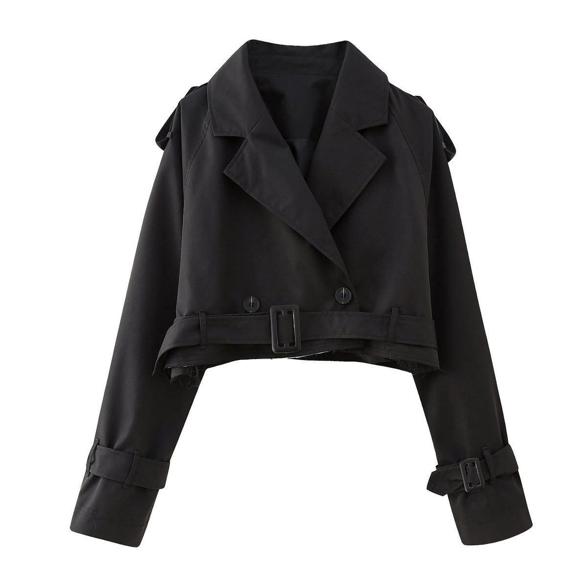 Damen Kurzer Trenchcoat | Gürtel