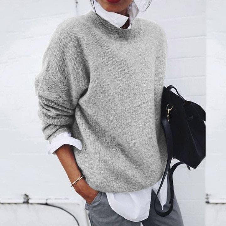 Damen Pullover Oversize Strick Gerippter | Winter