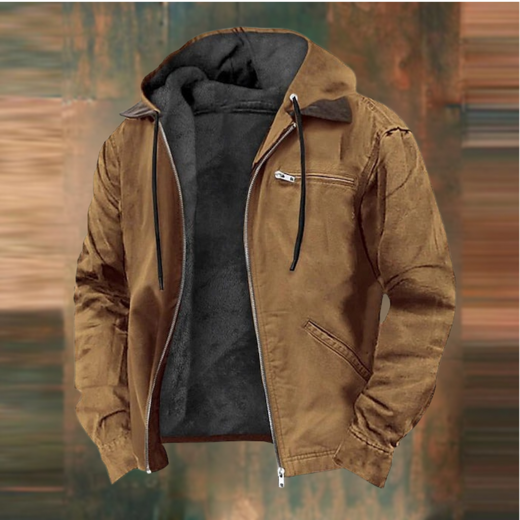Herren Jacke Winter Mit Kapuze | Reissverschluss