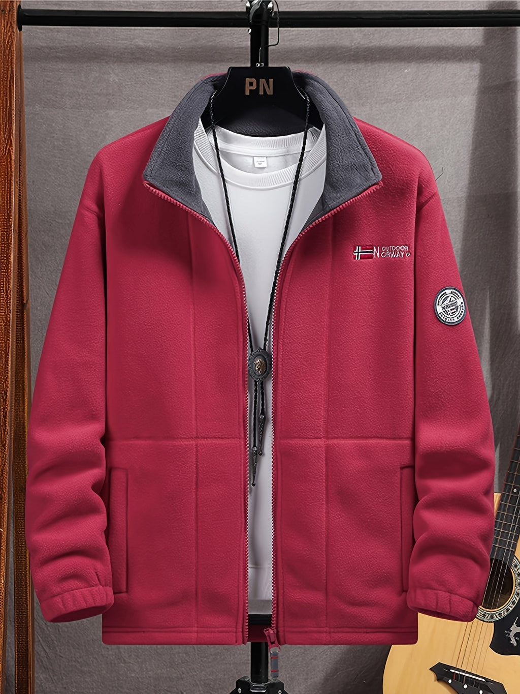 Herren Jacke Warm Stehkragen Reissverschluss | Winter