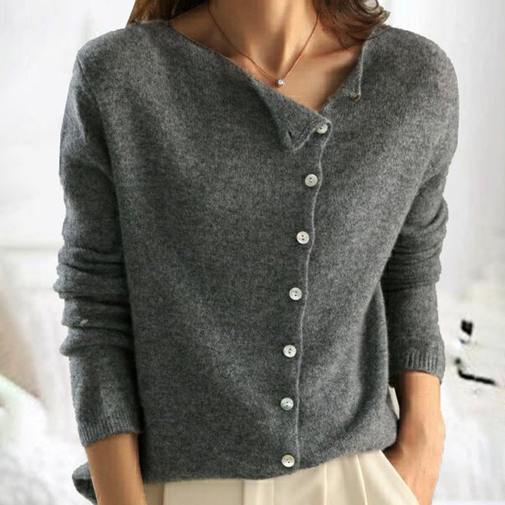 Damen Strickjacke Zuknöpfen Winter Strick | Langarm