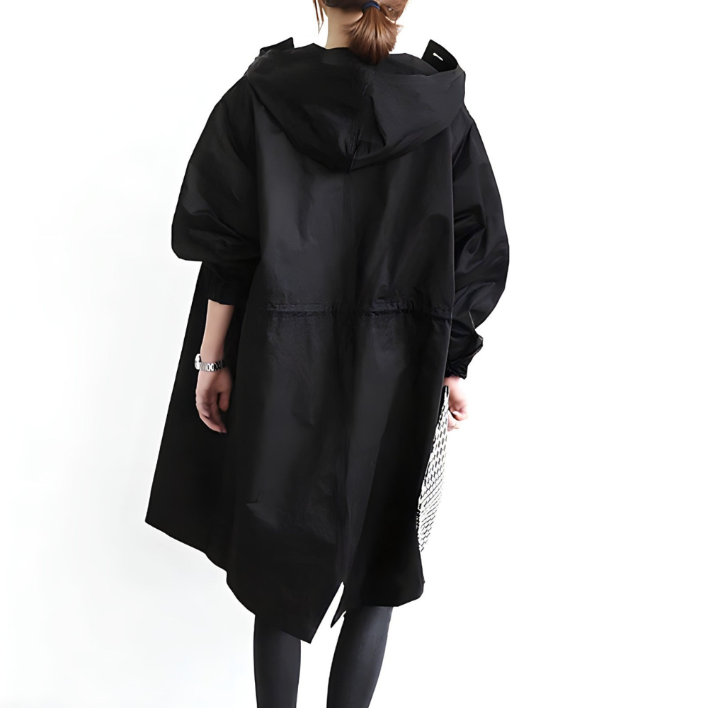 Damen Jacke Lang Vintage Mit Kapuze | Winter
