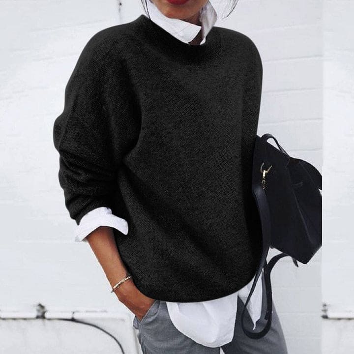 Damen Pullover Oversize Strick Gerippter | Winter