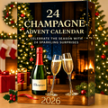 Champagnerflaschen Adventskalender Mit Flachen Ornamenten | Weihnachten