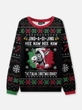 Unisex Pullover Weihnachts Strick Schwarz | Winter