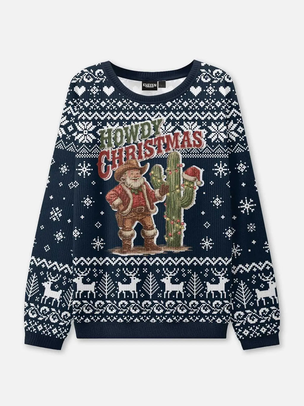 Damen Pullover Weihnachts Strick Winter | Gerippter