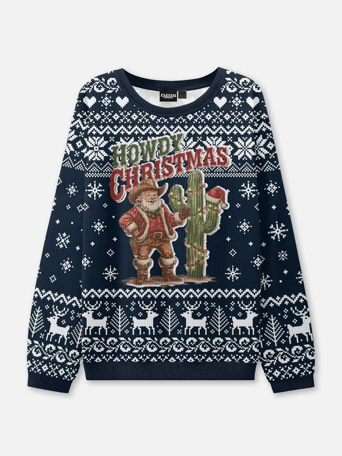 Damen Pullover Weihnachts Strick Winter | Gerippter