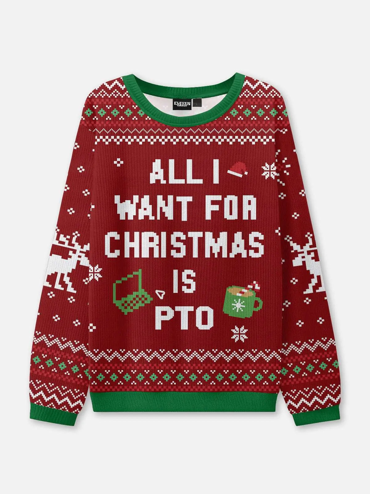 Unisex Pullover Weihnachts Strick Gerippter | Winter