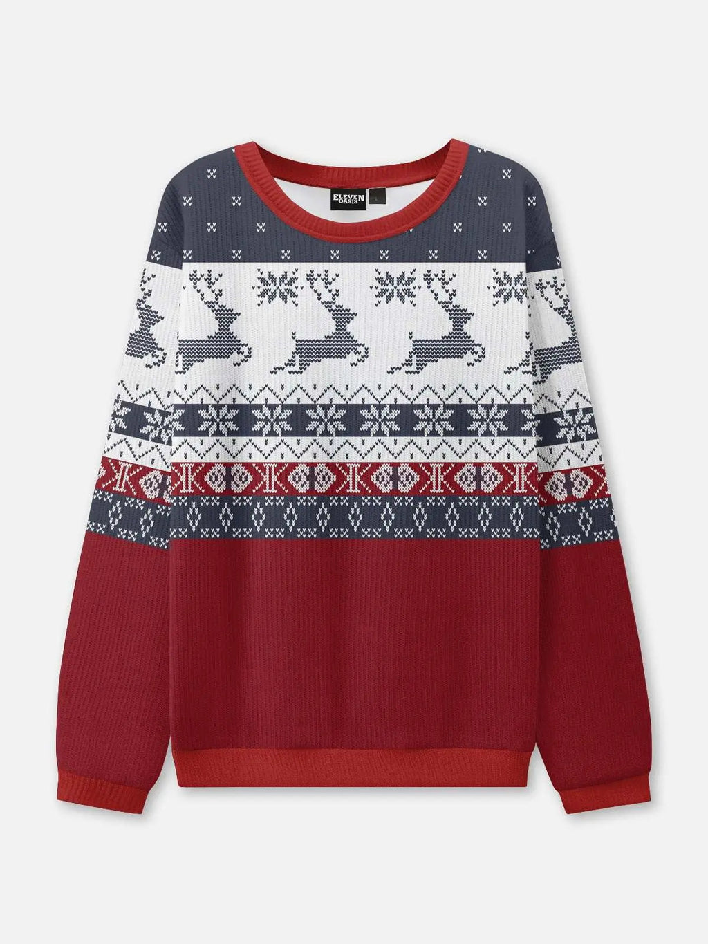 Damen Pullover Strick Rot Weihnachts | Winter