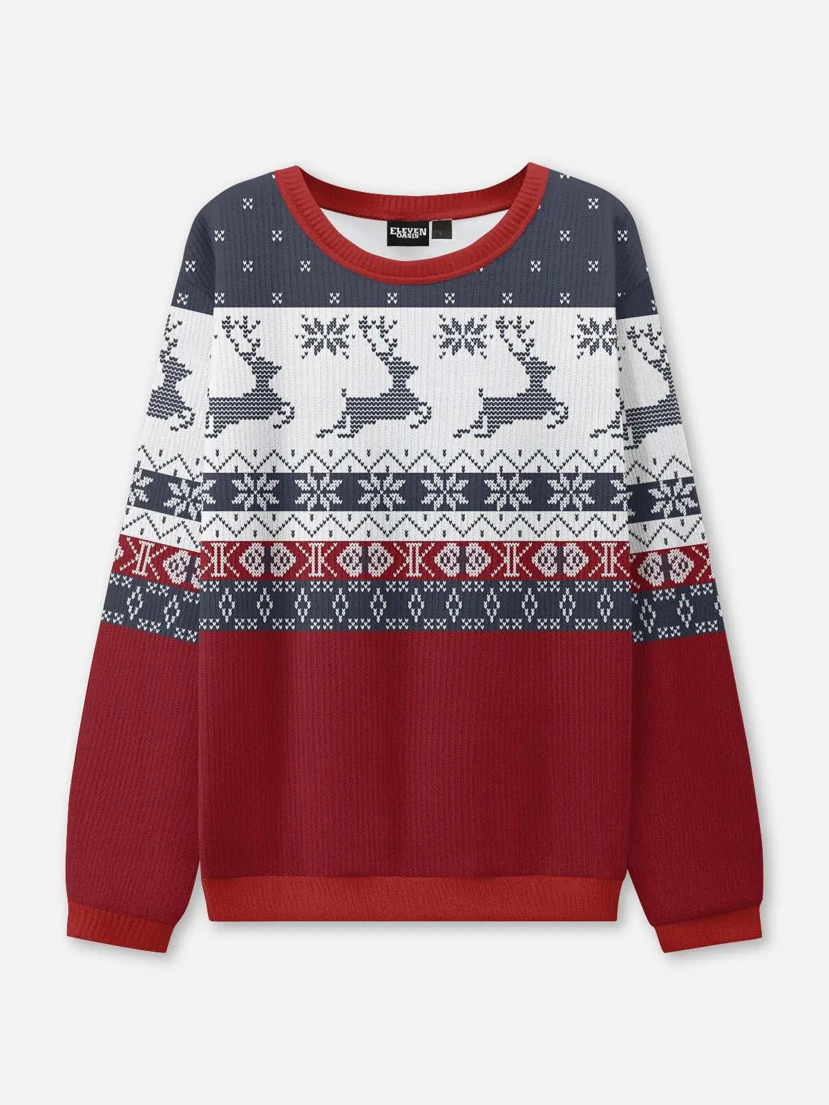 Damen Pullover Strick Rot Weihnachts | Winter
