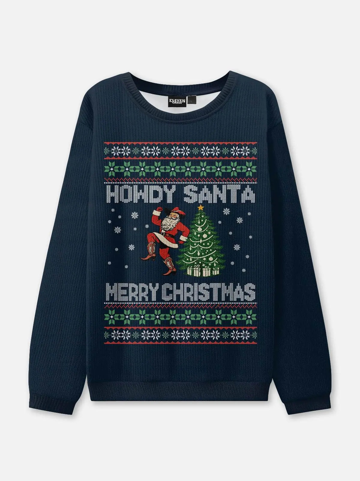 Damen Pullover Weihnachts Strick Winter | Gerippter