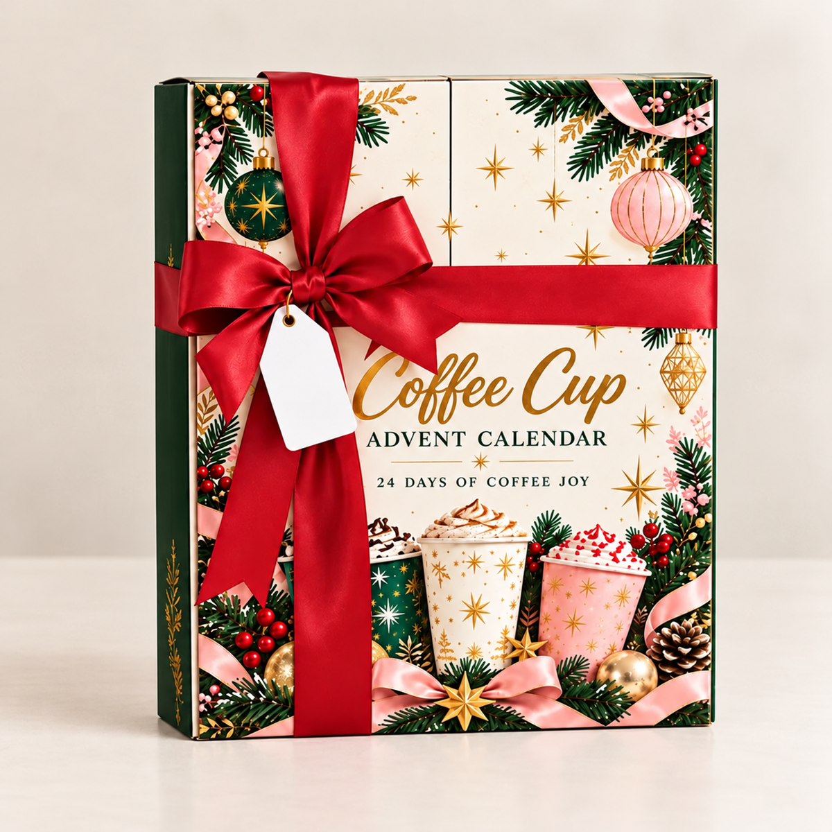Kaffeebecher Adventskalender Mit Schlüsselanhängern | Weihnachten