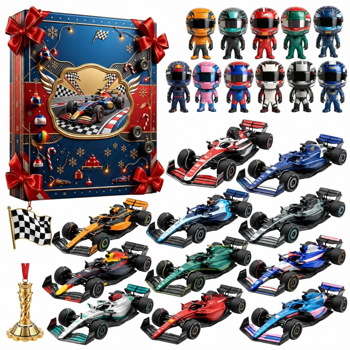Rennsport Adventskalender Mit Sammelbaren Ornamenten | Festlichkeiten
