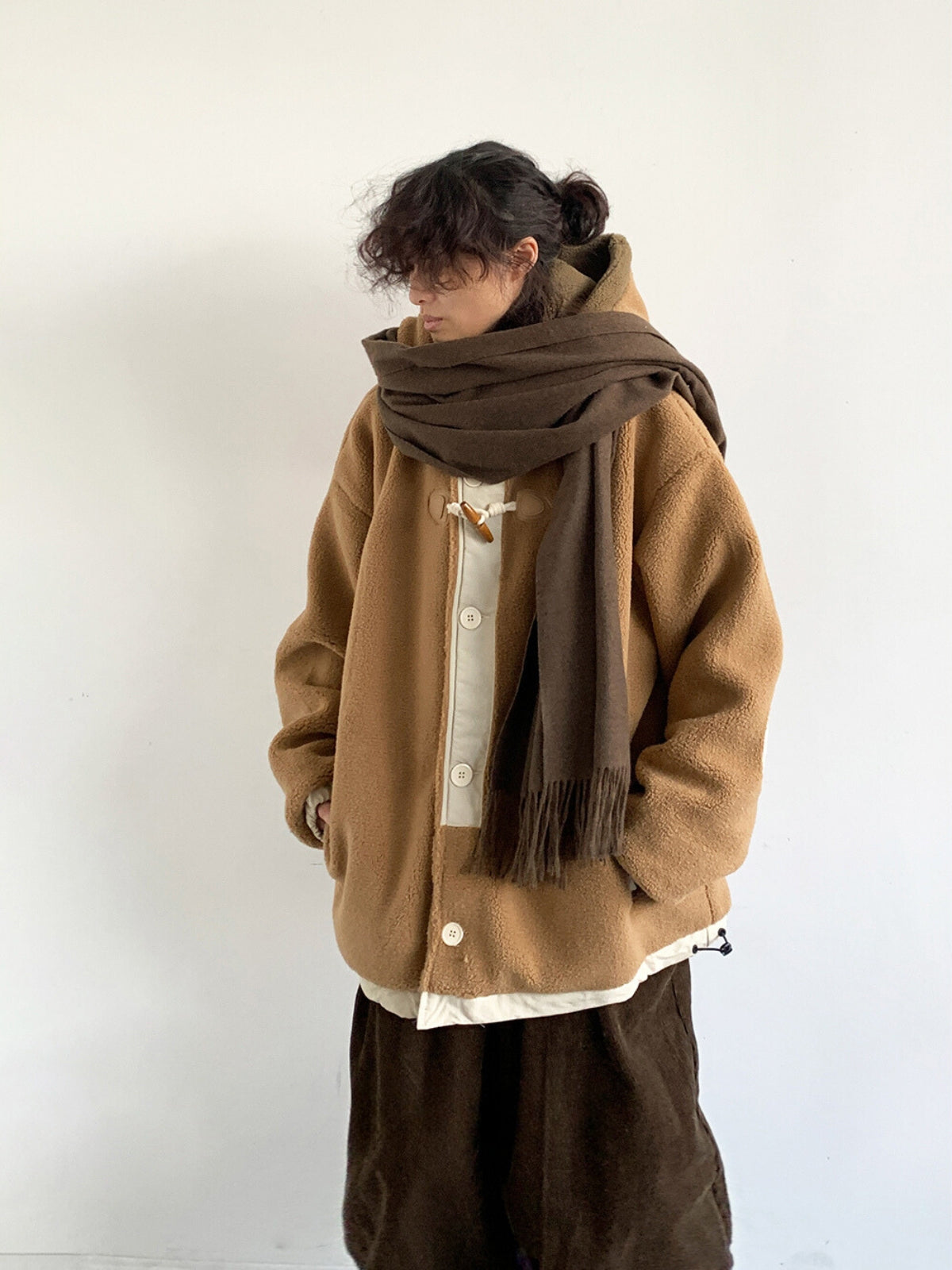 Damen Jacke Teddy Winter Mit Kapuze | Vintage