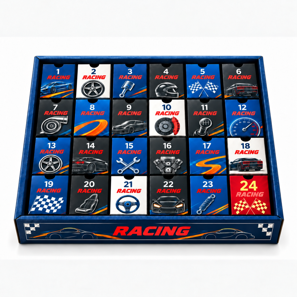 Rennwagen Adventskalender Mit Miniaturautos | Weihnachten