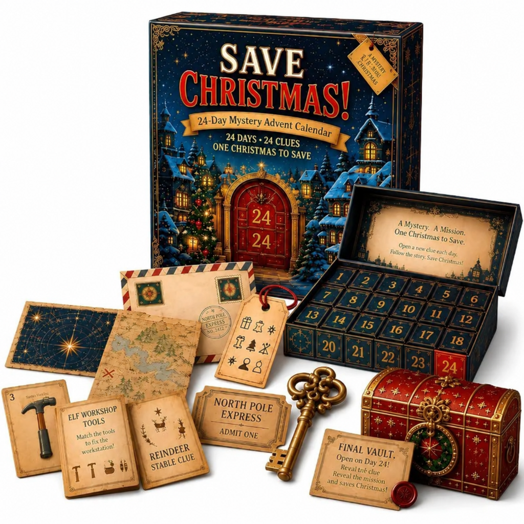 Mystery Rätsel Adventskalender Mit Escape Room Herausforderungen | Weihnachten