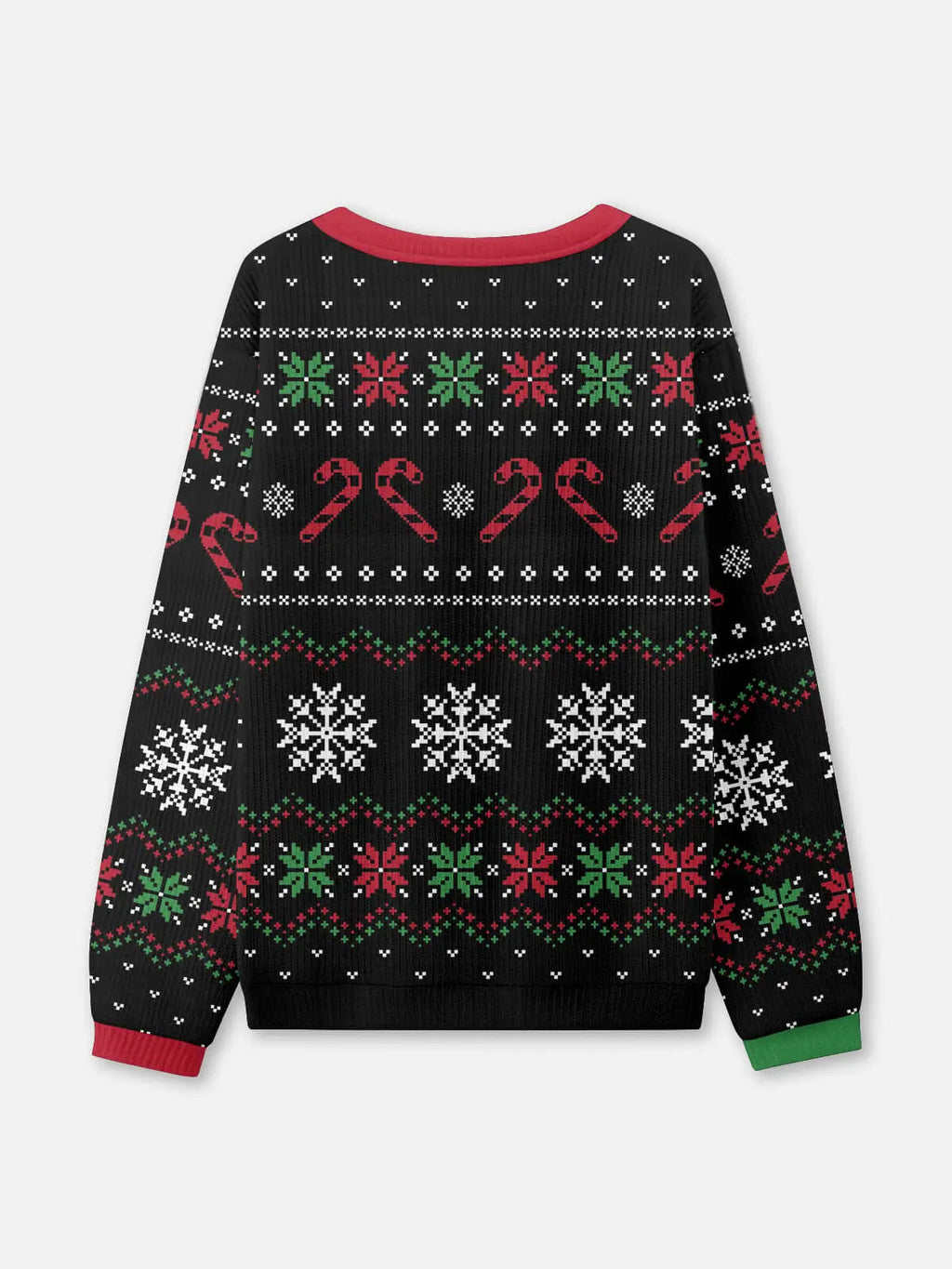 Unisex Pullover Weihnachts Strick Schwarz | Winter