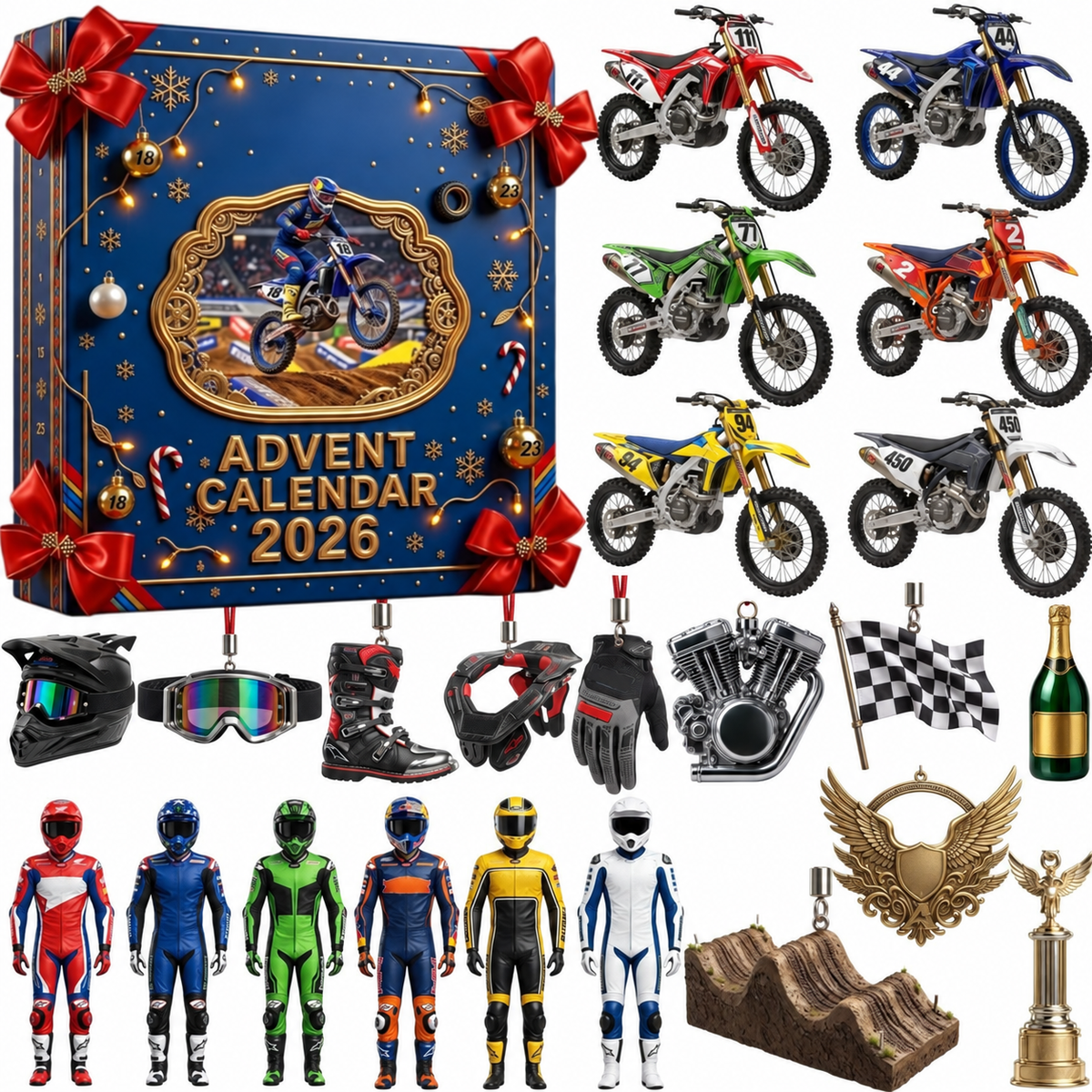 Rennsport Adventskalender Mit Sammelbaren Ornamenten | Festlichkeiten
