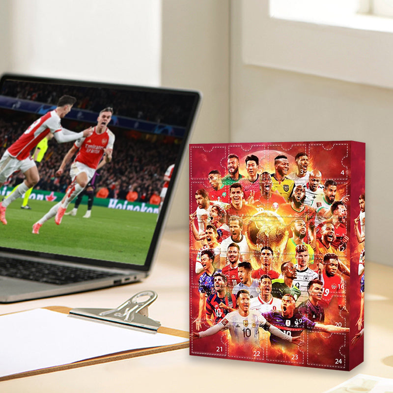 Fussball Adventskalender Mit Figuren Und Zubehör | Weihnachten