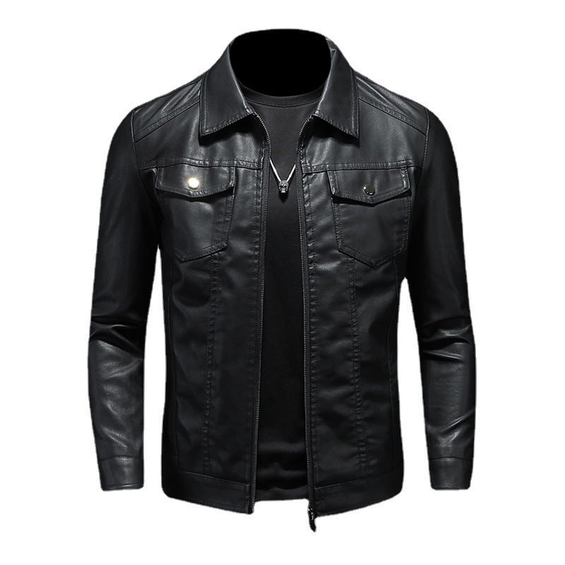 Herren Jacke Schwarze Winter Mit Kragen | Reissverschluss