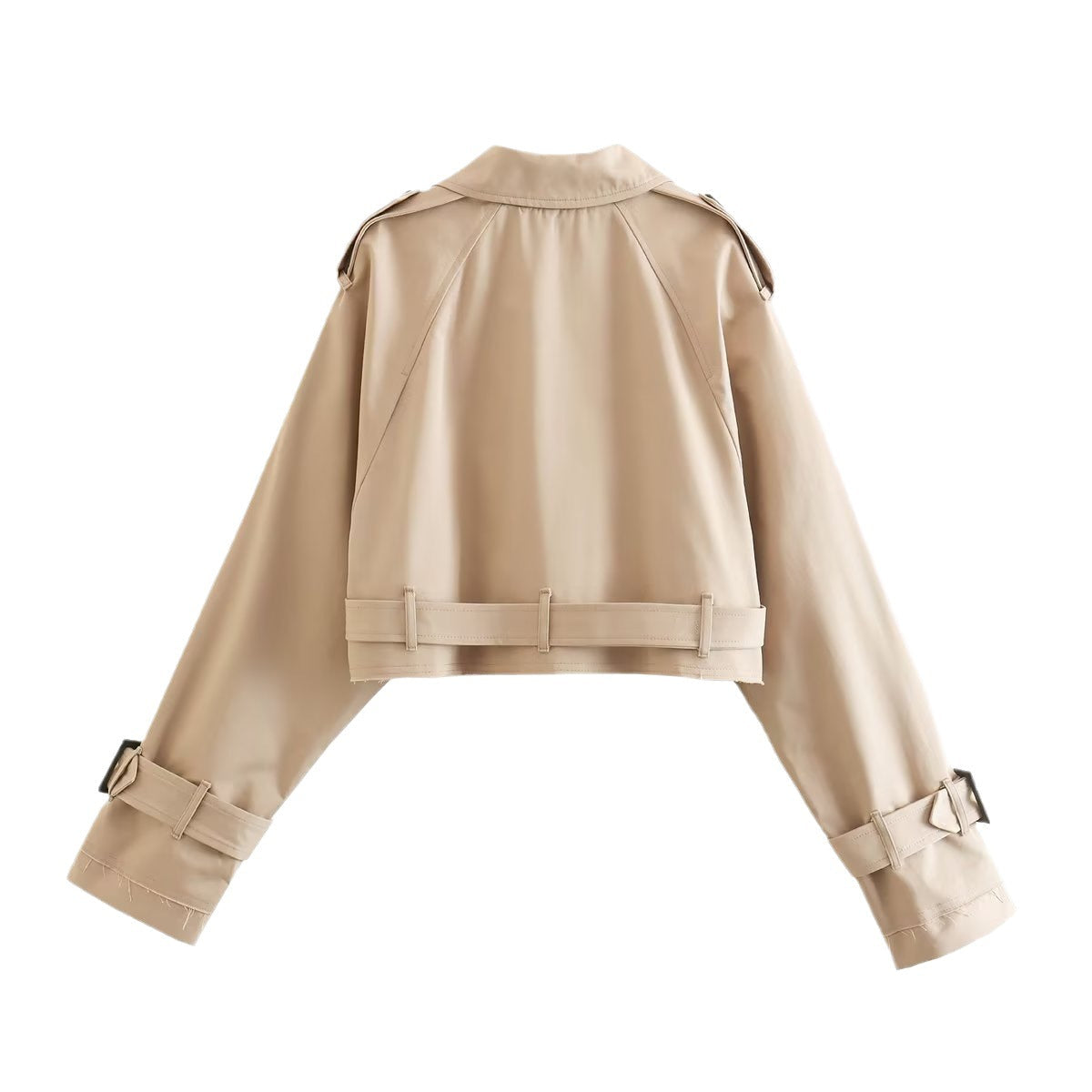 Damen Kurzer Trenchcoat | Gürtel