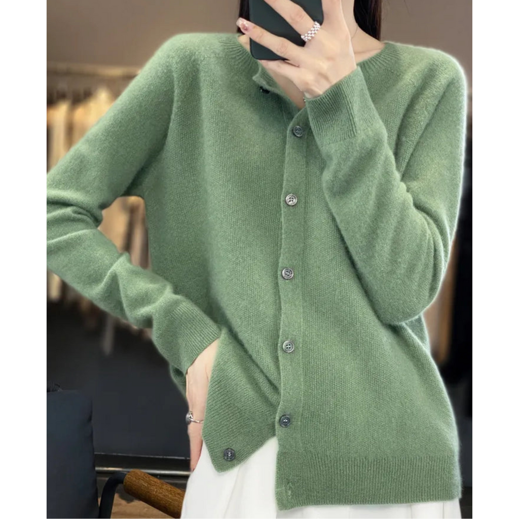 Damen Strickjacke Winter Strick Zuknöpfen | Langarm
