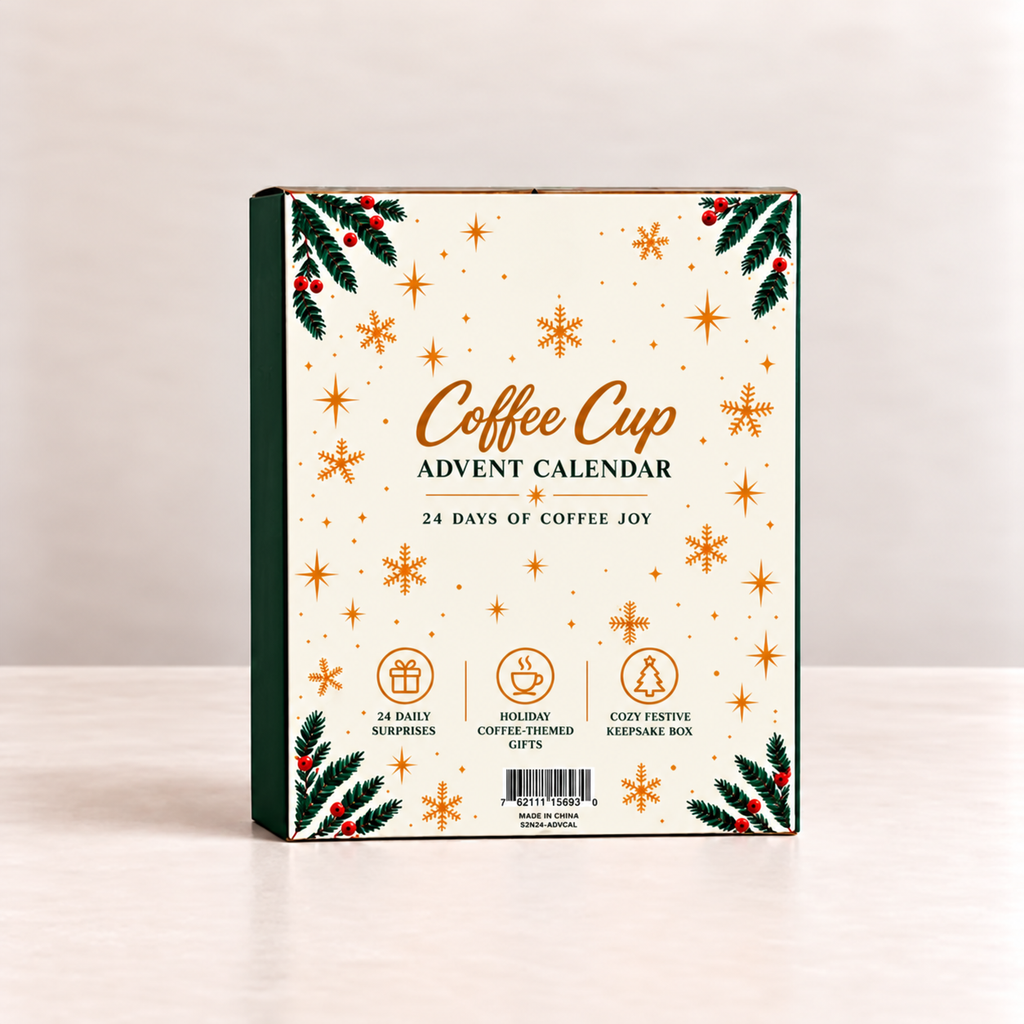 Kaffeebecher Adventskalender Mit Schlüsselanhängern | Weihnachten