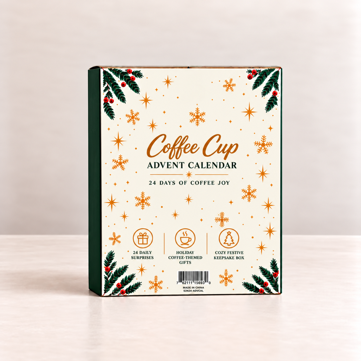 Kaffeebecher Adventskalender Mit Schlüsselanhängern | Weihnachten