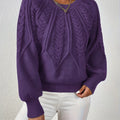 Damen Langarmpullover mit Struktur | Rundhalsausschnitt