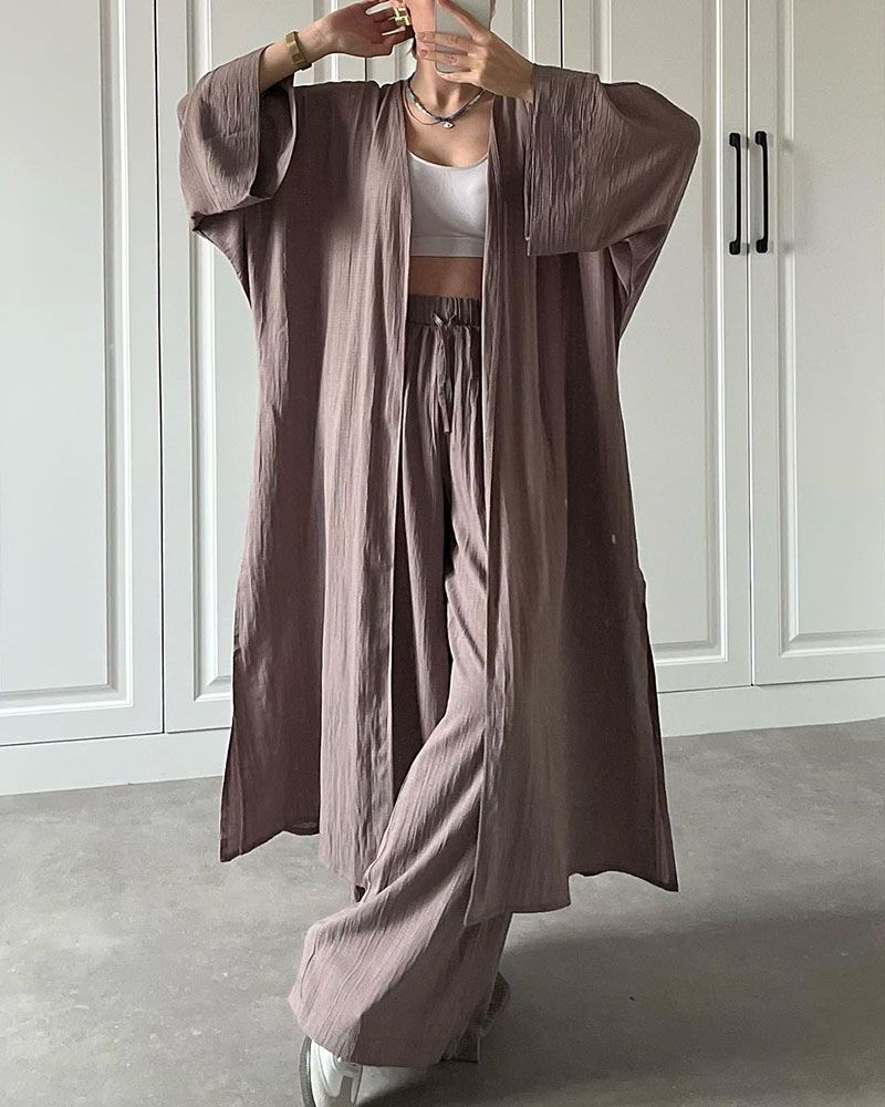 Damen Lässiges zweiteiliges Set | Strukturiert