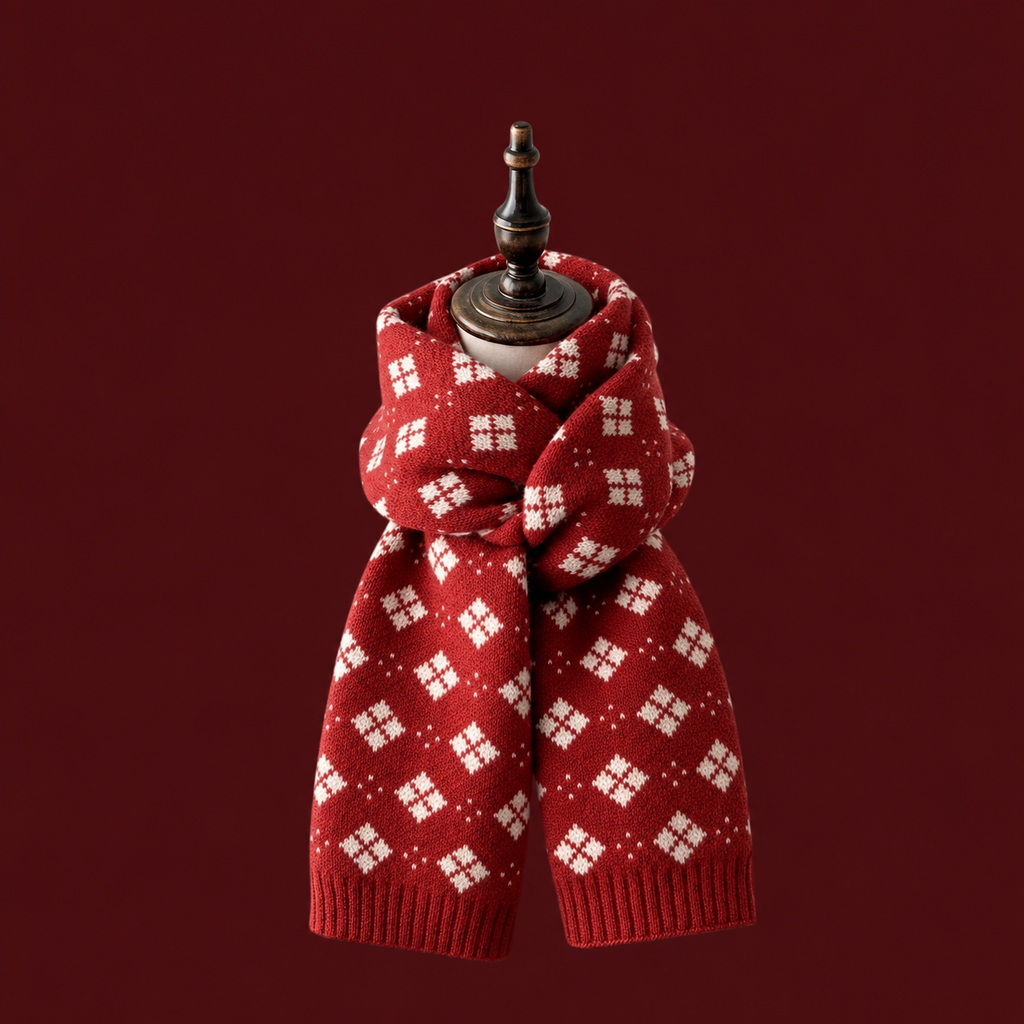Damen Weihnachts-Strickschal | Winter