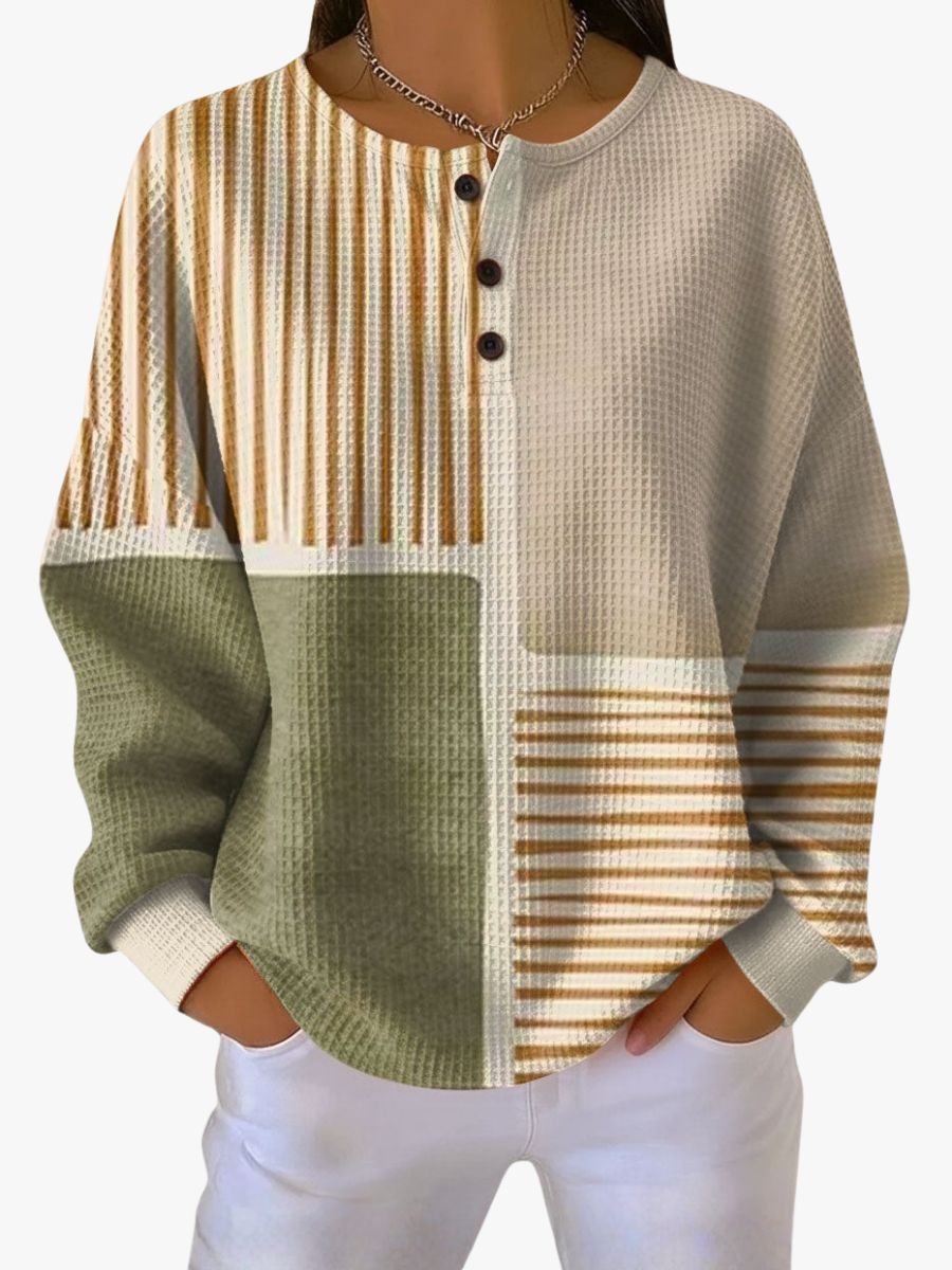 Damen Pullover Braun Strick Winter | Gerippter